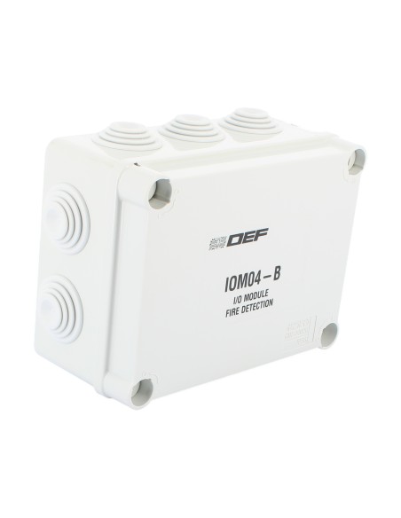 Módulo de interfaz Def direccionado en caja de plástico.